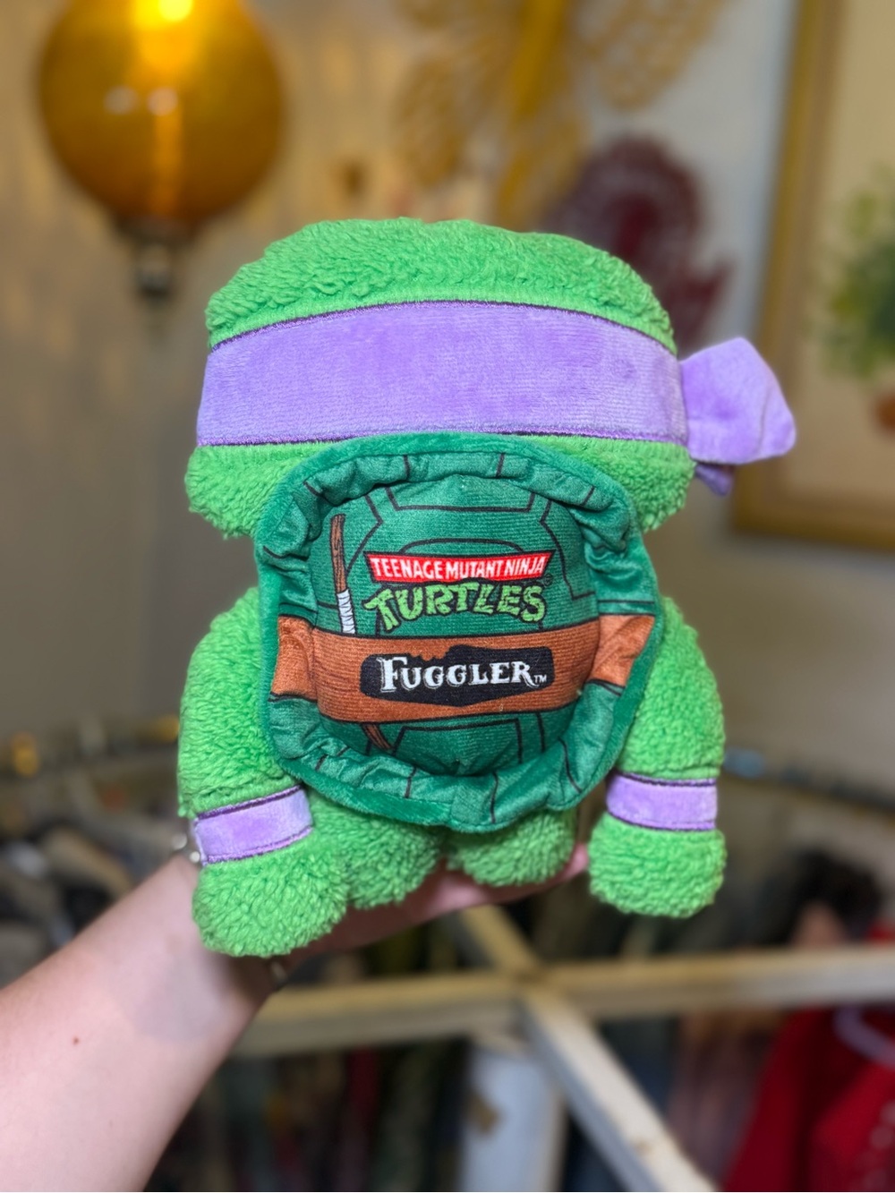 Teenage Mutant Ninja Turtles Donatello Fuggler Plush - Purple & Green - Picture 9 of 15